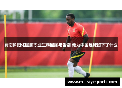 费南多归化国脚职业生涯回顾与告别 他为中国足球留下了什么 费南多归化国脚职业生涯回顾与告别 他为中国足球留下了什么